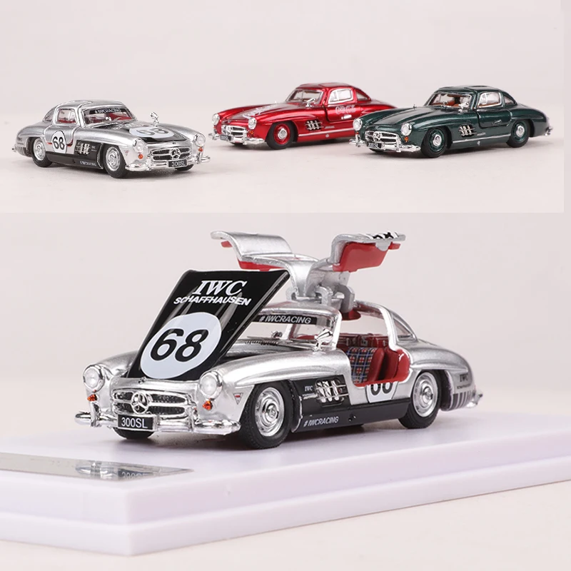 

Diecast 1/64 Size Mercedes Benz 300SL Model Car Benz 1955 Classic Car Alloy Toys for Boys Collection Display Hobby Original Box