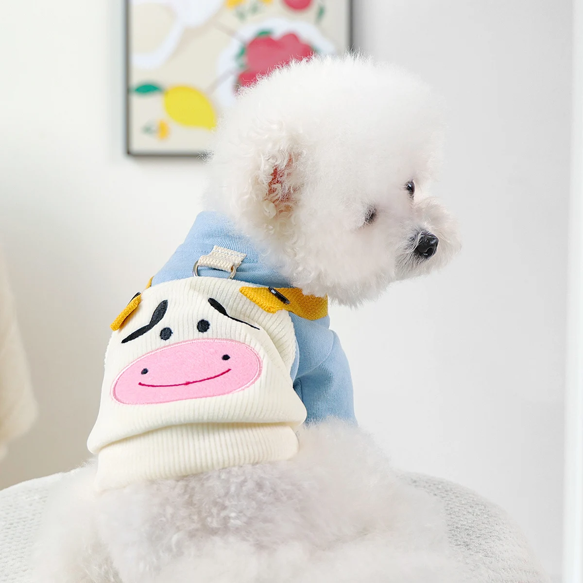 Puppy Clothes, Happy Puppy Things, Cute Calf Back Bag Sweater, A Must for Cute Pets, Suitable for Puppies and Cats