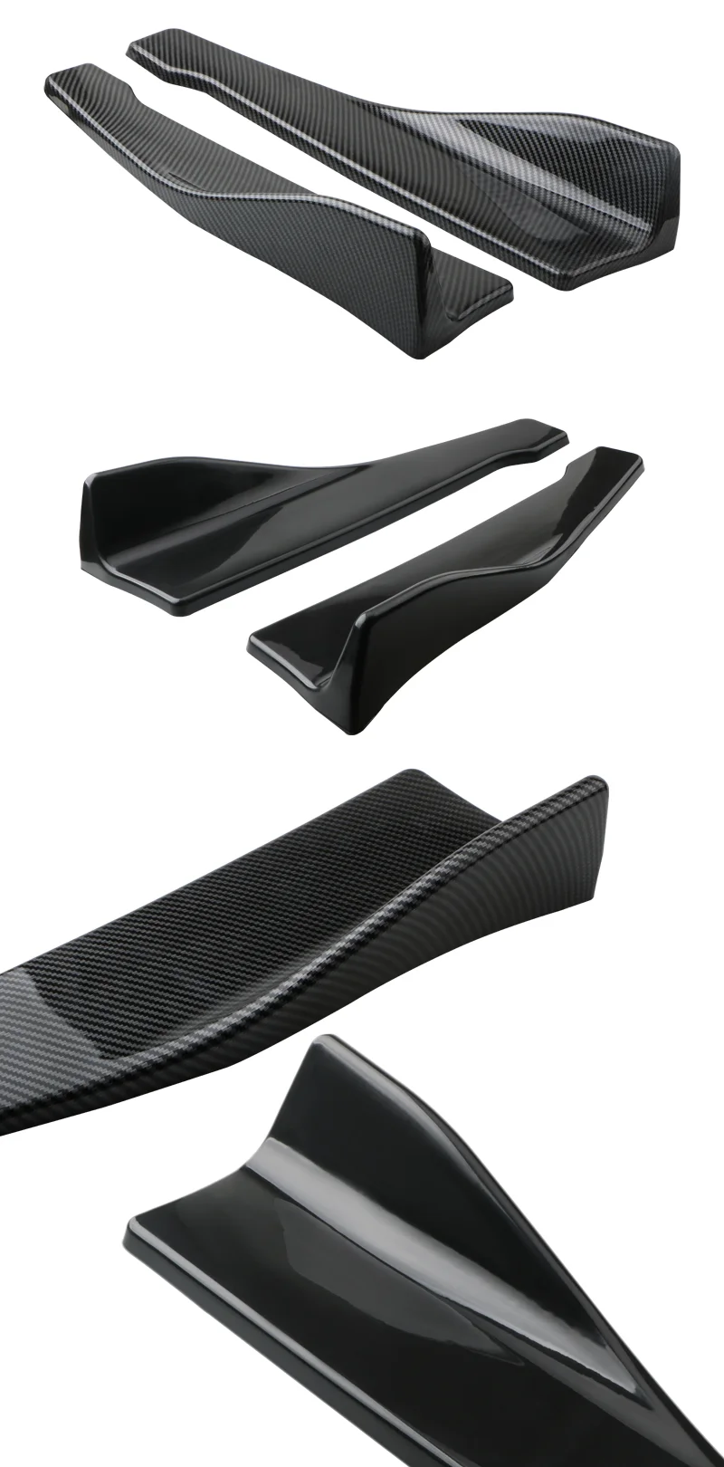 48CM Seite Rock Für Auto BMW E90 E46 F20 F30 E39 G20 Zubehör Universal Extension Protector Hinten Stoßstange spoiler Diffusor Split – Detail 4