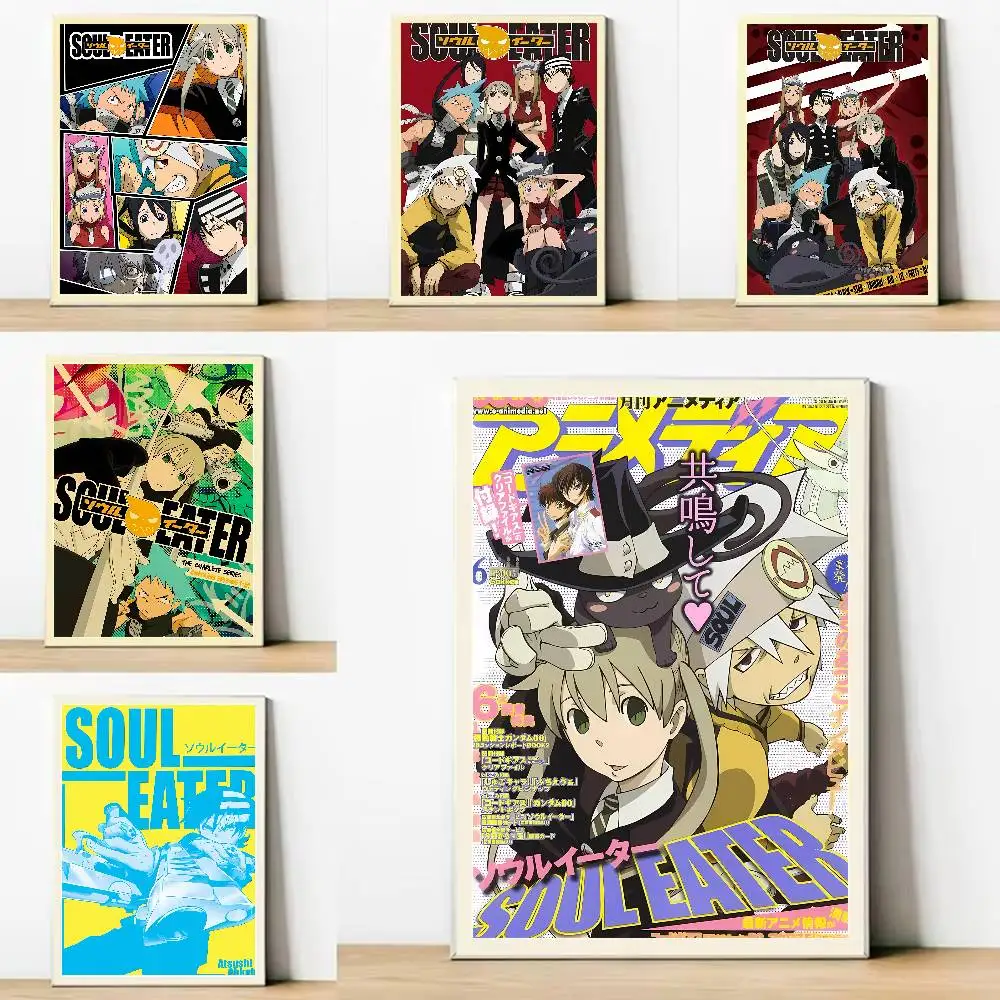 Hot Gift Frameless Poster Personalized Gift For Lovers Customizable Decorative Home Decor S-soul Eater Anime