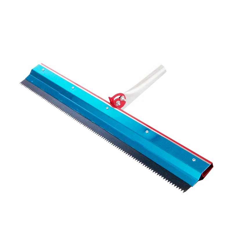 56*12cm Stainless Steel Notched Squeegee Epoxy Self Leveling Floor Construction Rake Tool