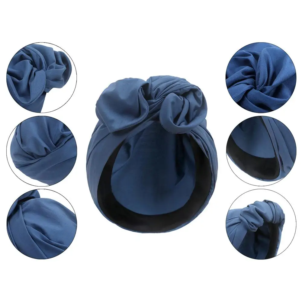 Muslim Bonnet Bandana Women\'s Hair Cover Cap Female Headband Turban Hat Ladies Head Wraps