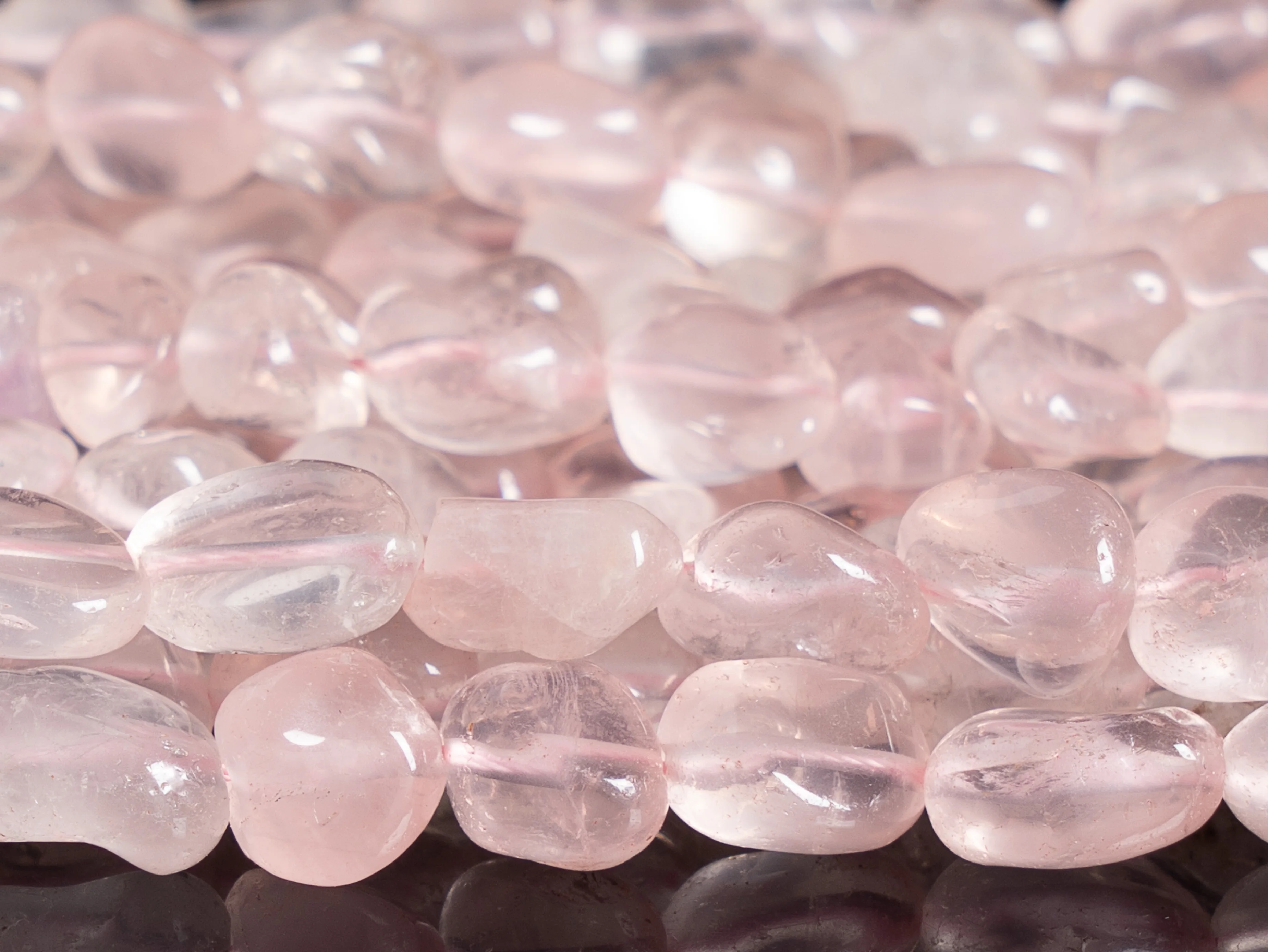 

8-10MM Pink Rose Quartz Pebble Nugget Grade AAA Genuine Natural Gemstone Loose Beads for Christmas New Year Gift Jewelry Making