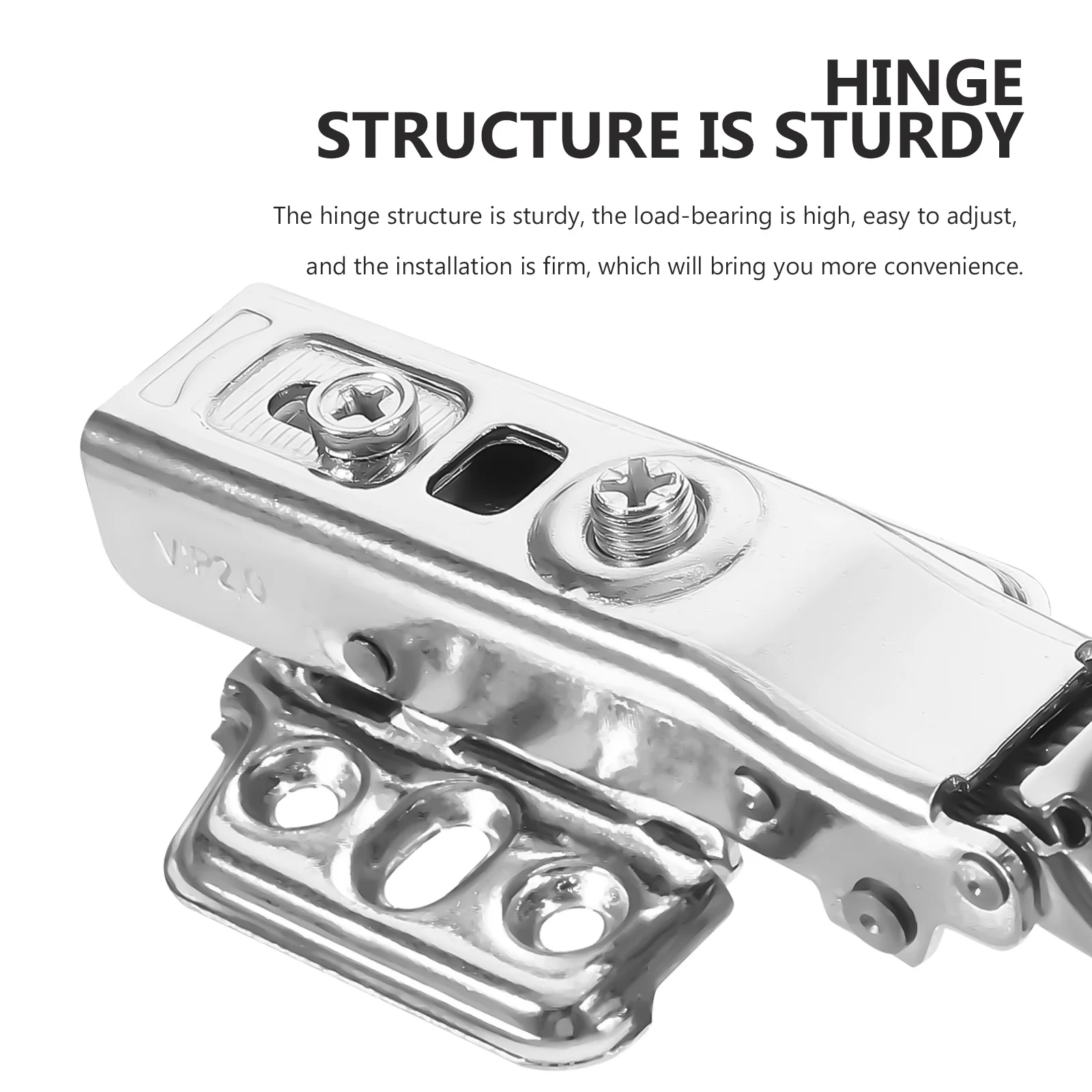 

12Pcs Stainless Steel Cabinet Door Hinges Buffer Heavy Duty Cushion Self Closing Hinges for Kitchen Cabinets Cabinet Hinge
