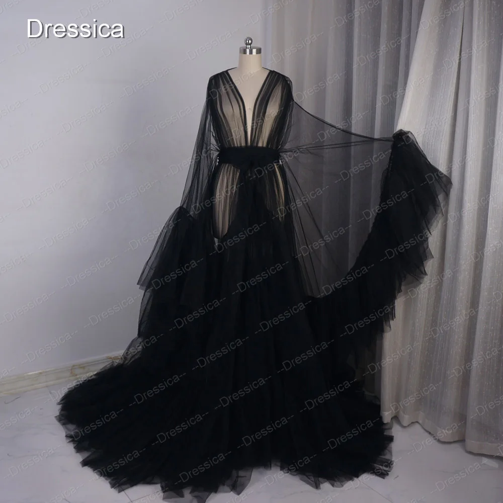 Tulle Dressing Gown Robe Performance Chic Outfit Drag Queen Photography Dress