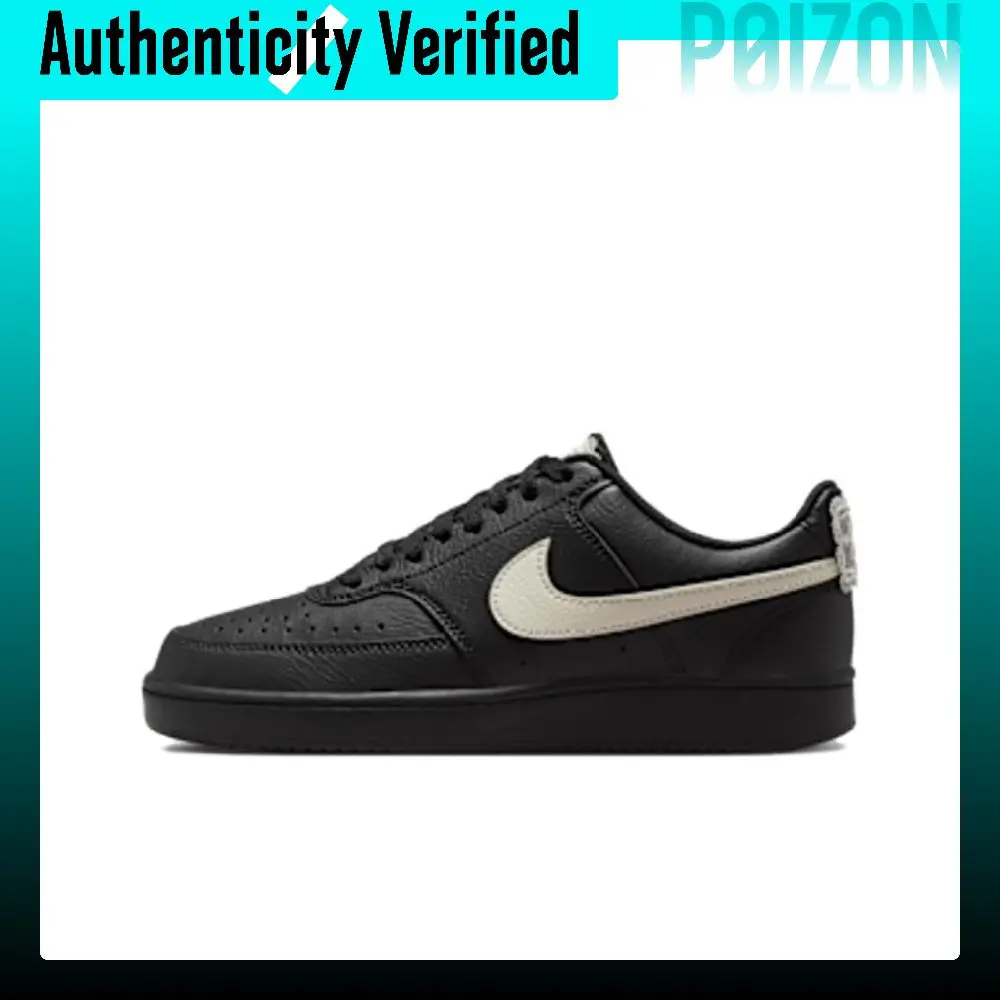 Nike Court Vision Breathable Support Low top Skateboard Shoes Women's Black IR1387-001