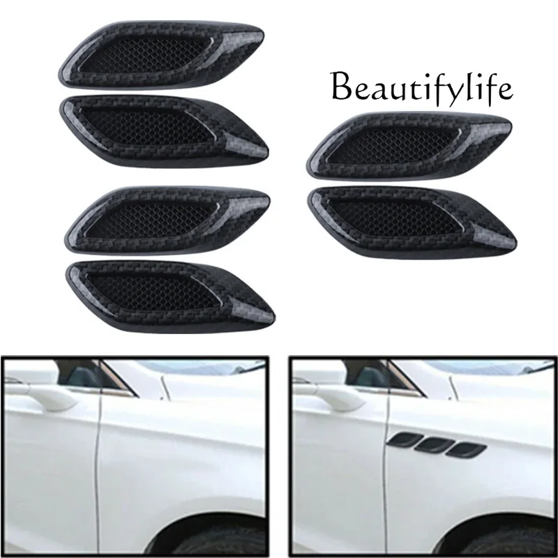 Car modification simulation carbon fiber trend side trend sticker personalized decorative sticker fender side sticker