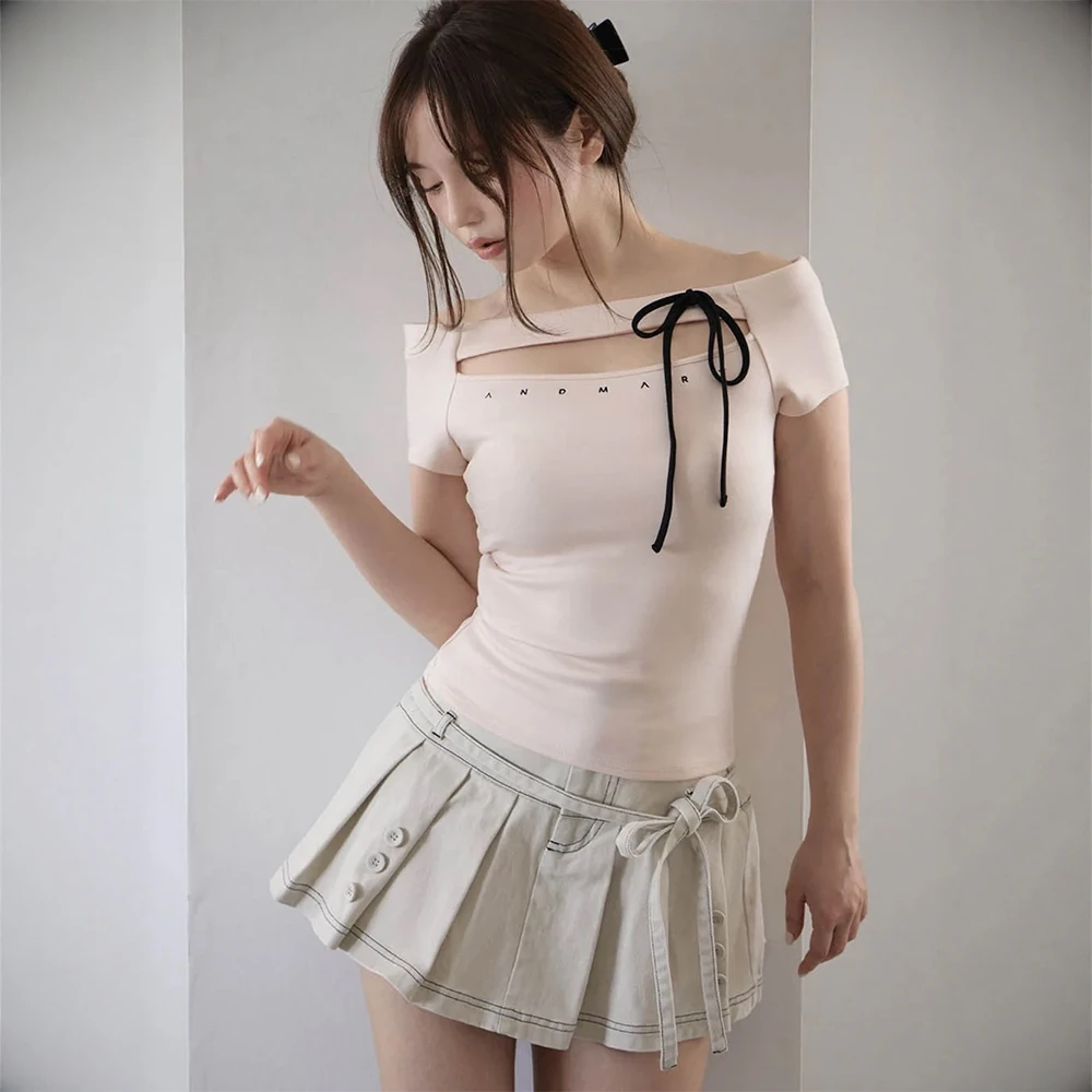 

2025 T Shirt Women Vintage Off Short sleeve With Print Women Casual Summer Off Shoulder Sexy Tops Tees Summer fashion