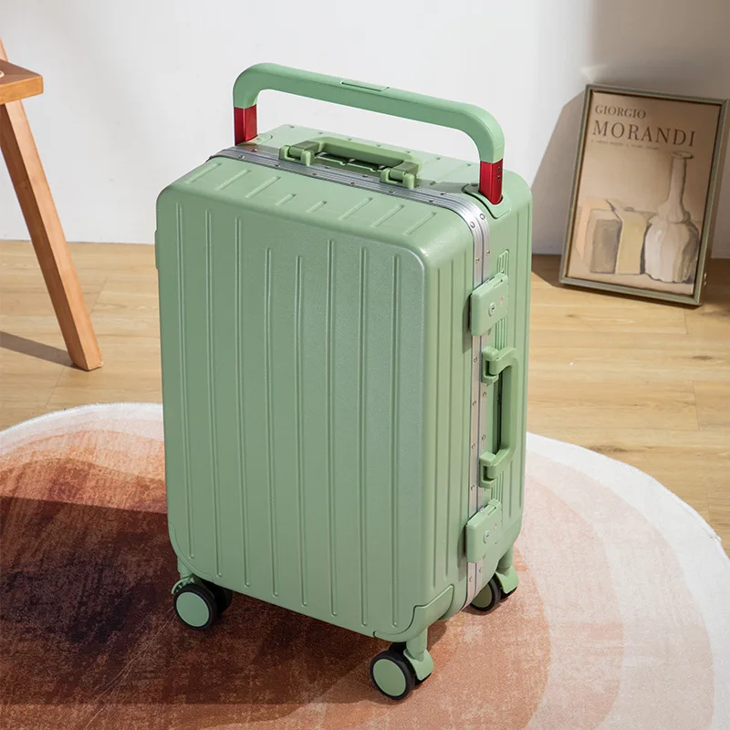 Women's wide suitcase, aluminum frame, large capacity, sturdy and durable suitcase, men's suitcase