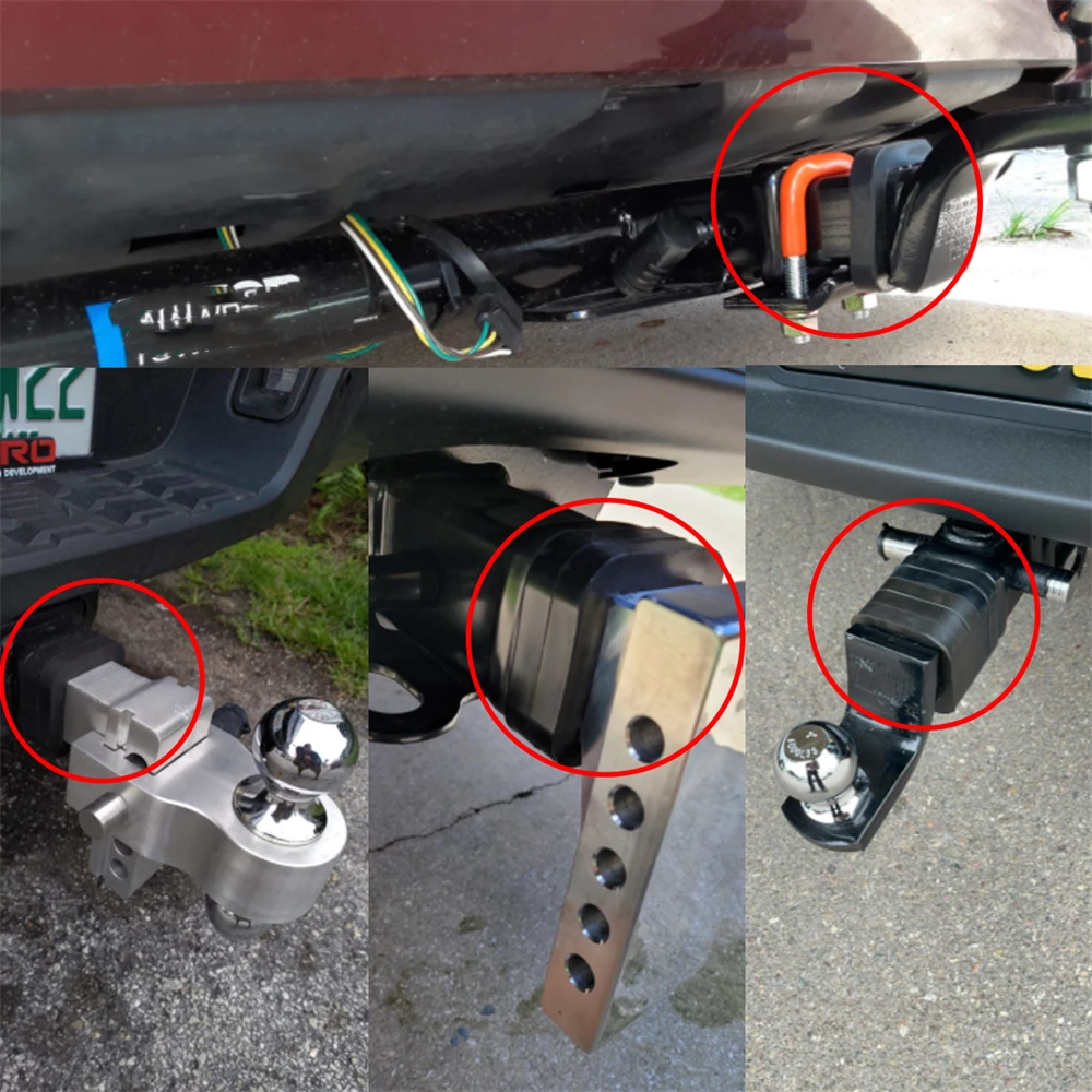 3 PCS 2 inch Hitch Receiver Silencer Pad For Adjustable Ball Mounts Provide Cushion Between Receivers Tow Hitches