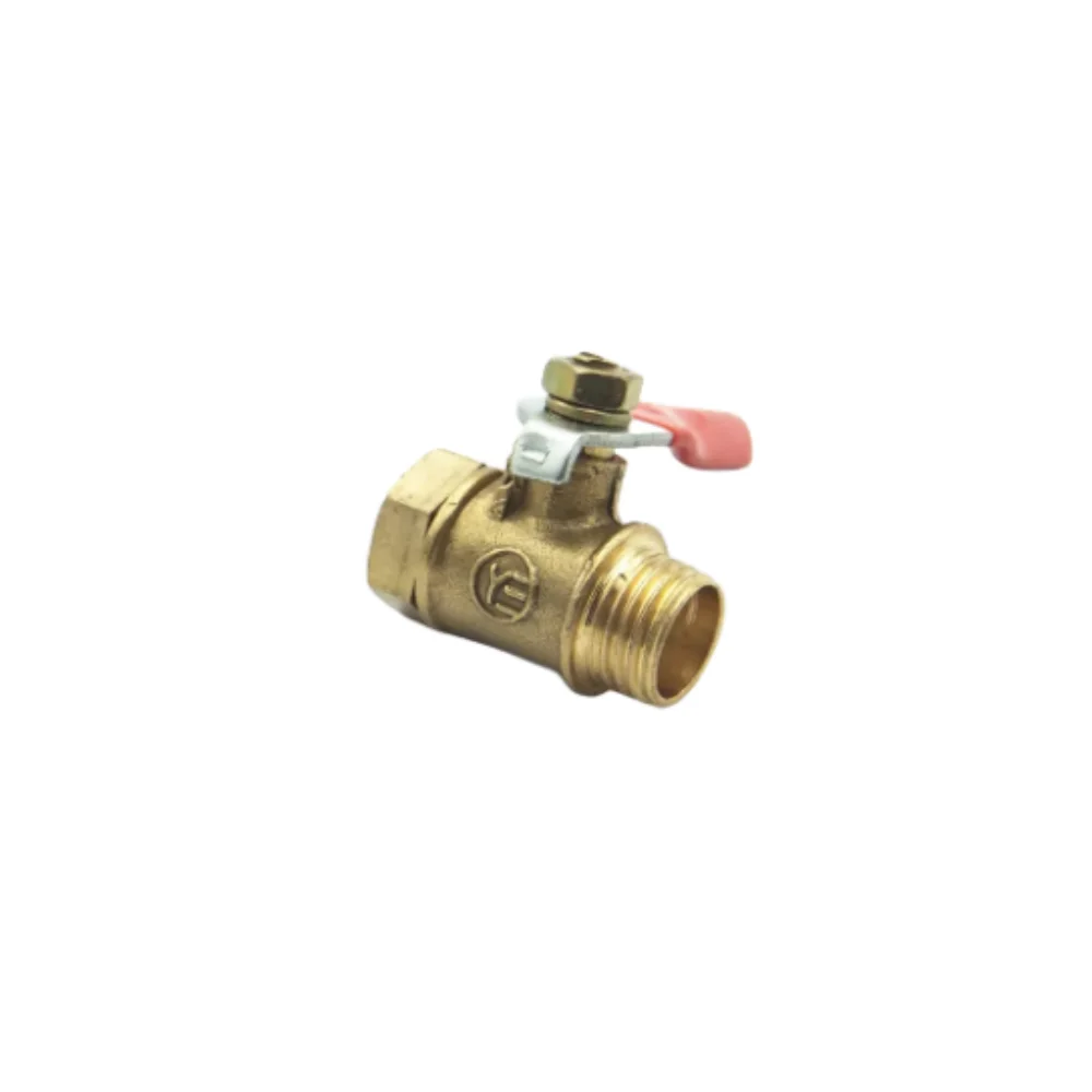 

1/4" BSPT Female x 1/4" BSPT Male Threaded Two Way Brass Ball Valve For Oil Water Air