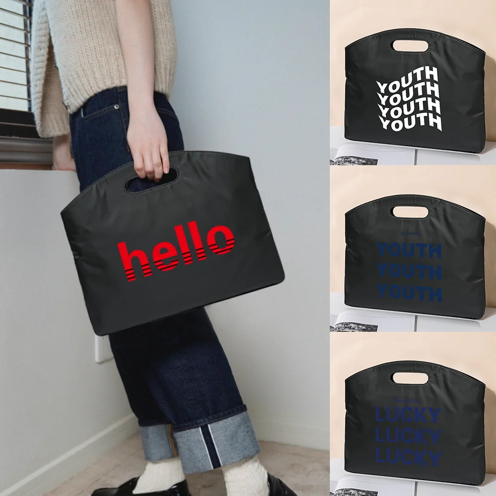 

Business Briefcase Laptop Protection Sleeve Walls Print Office Totes Case Conference Document Information Organizer Handbag Tote