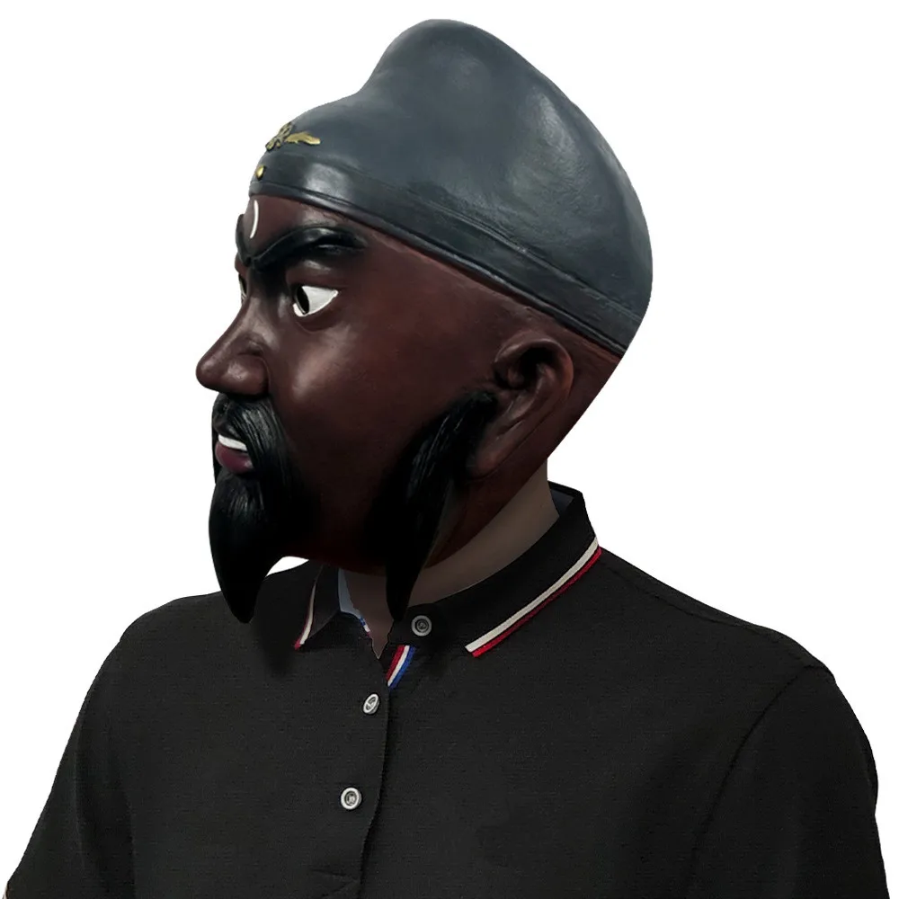 Chinesische Opernmaske Prominenten-Maske Herren-Latexmaske Halloween Neuheit Kostümparty – Detail 4