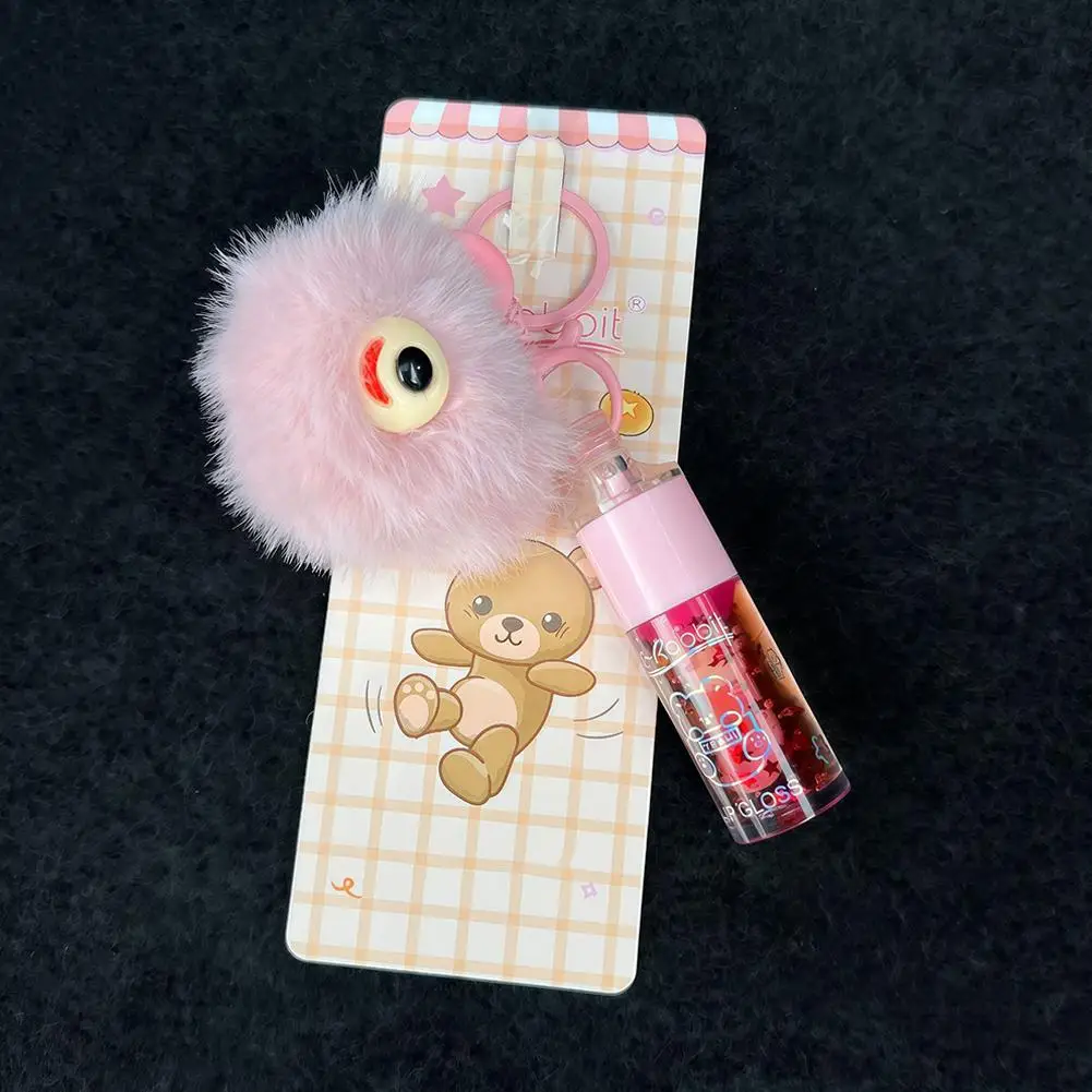 Lucidalabbra a specchio Lucidalabbra Rossetto liquido idratante labbra duraturo Lucidalabbra lungo Olio lucido con pendente sbiadito impermeabile J0D4