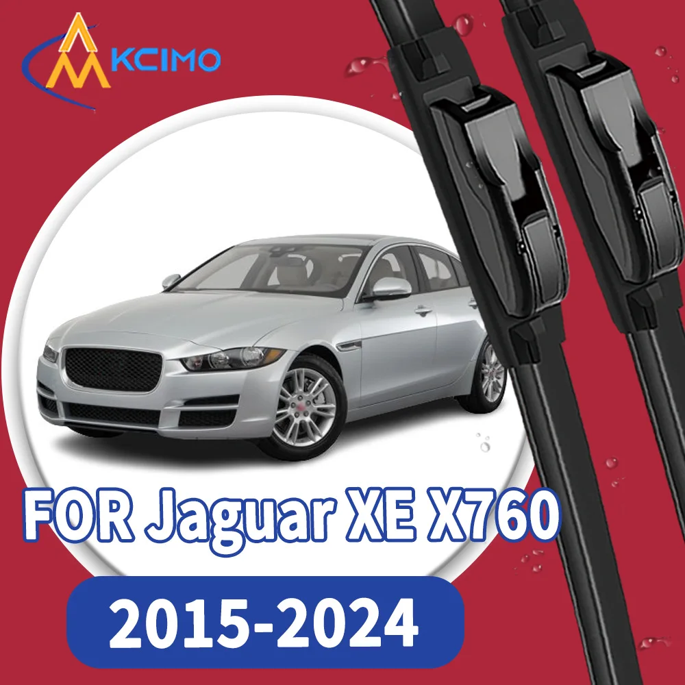 

High Quality 2pcs Windscreen Black Car Rain Brush Front Windshield Auto Wipers Perfect Fit for Jaguar XE X760 2015-2024