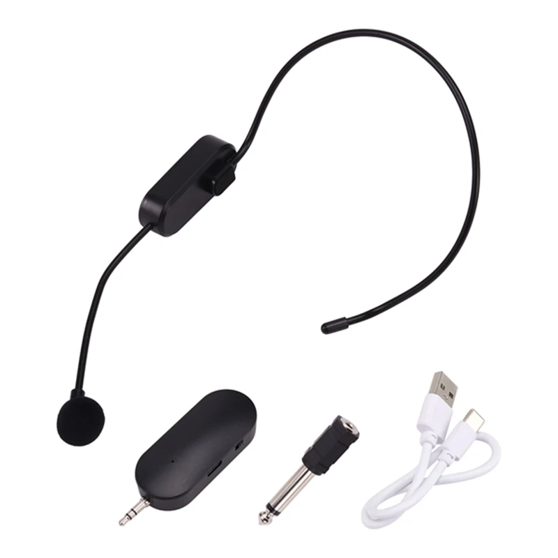 

Handheld 2.4G Wireless Microphone Head-Mounted Microphone Volume Amplifier Teaching Loudspeaker For Voice Teaching