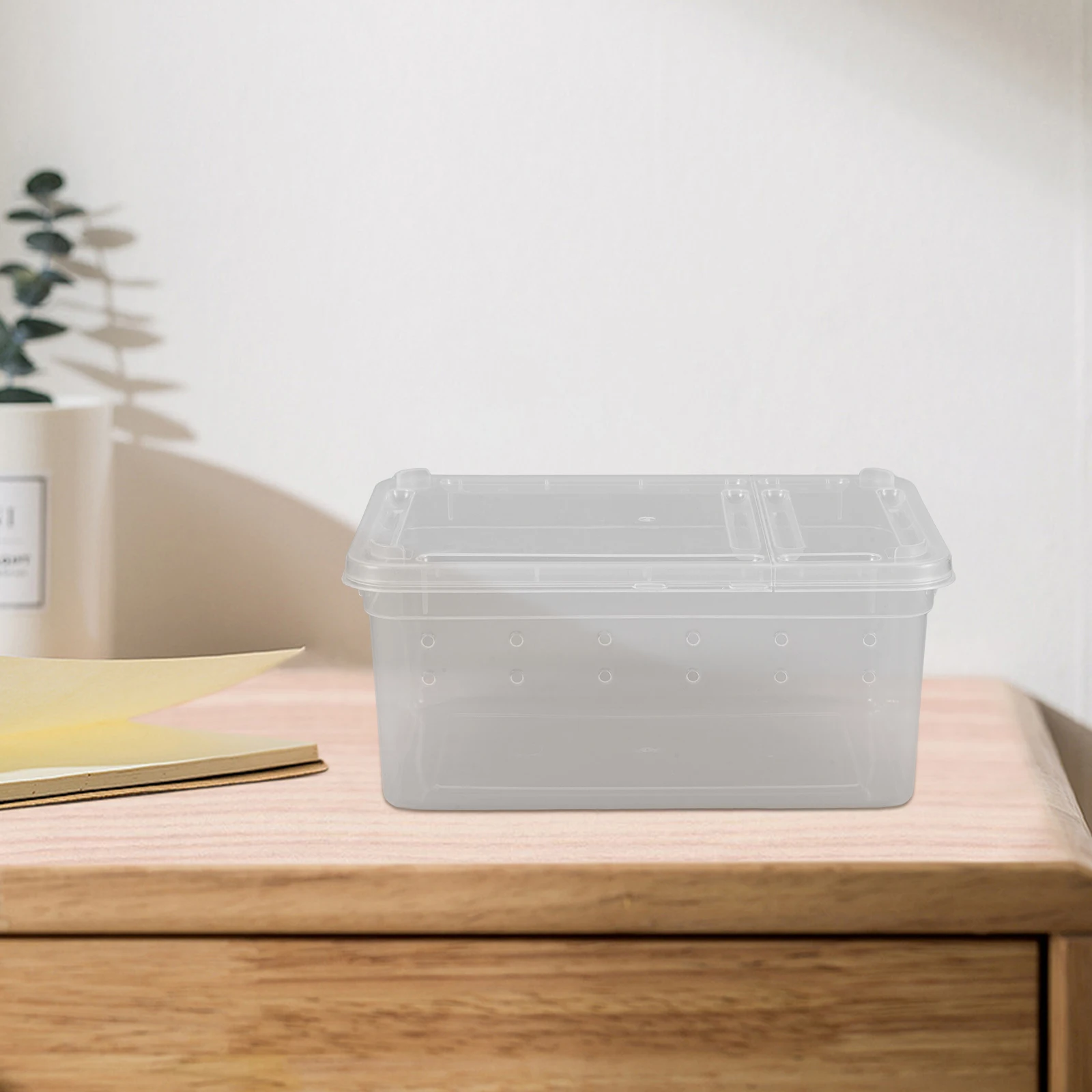 

Reptile Feeding Box Acrylic Terrarium Compact Breeding Tank Spider Container Tarantula Gecko Small Animals Pet Enclosure