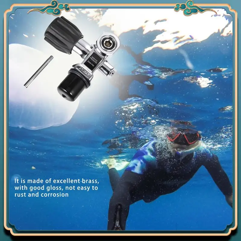 

Scuba Diving Oxygen Bottle Head Valve Cylinder High Pressure Bottles Valves Dive DIN/Yoke Tank Valve 3/4 Inch - 14 NPSM Durable