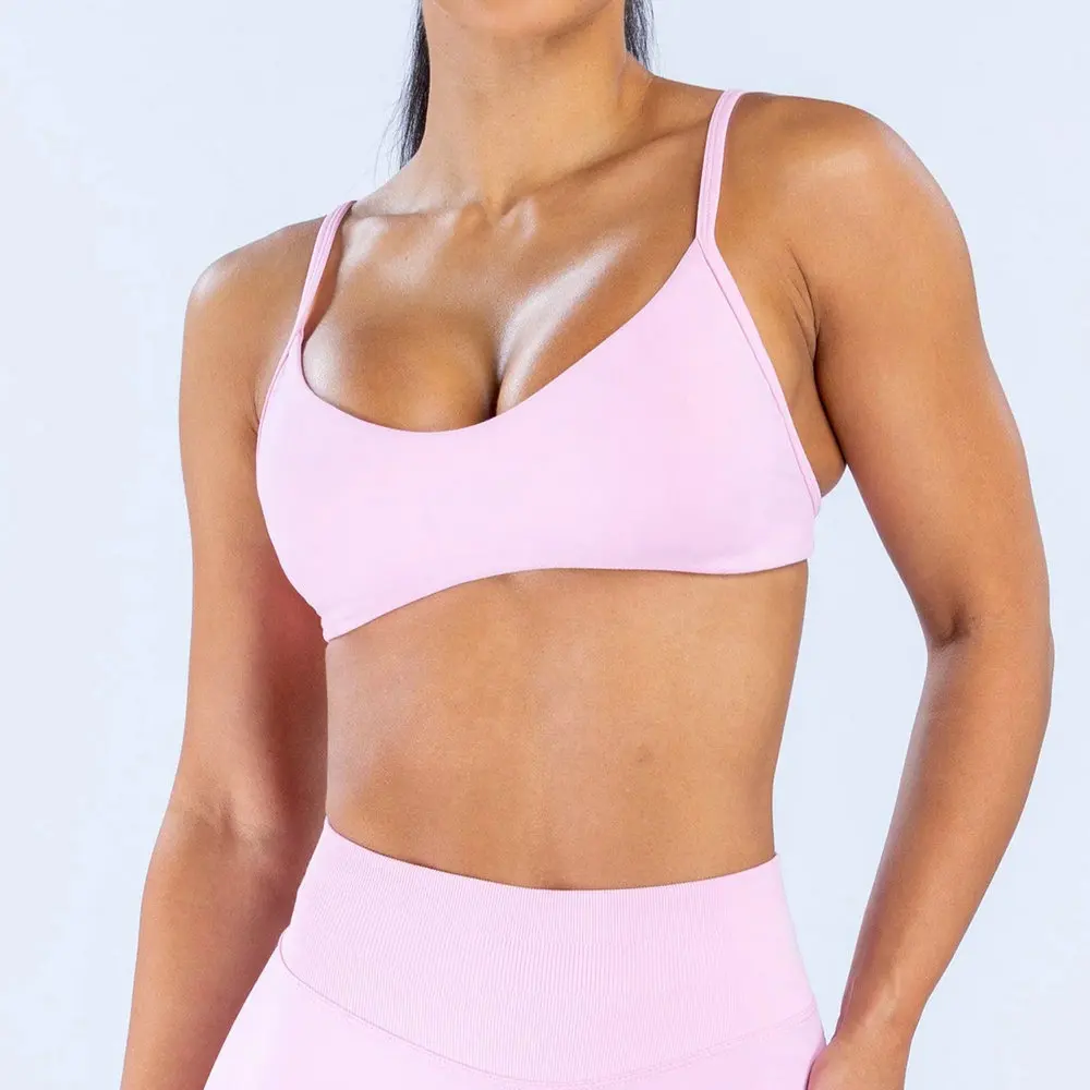 Pericic Sport-BH mit Rundhalsausschnitt für Damen, nahtloser Sport-BH, Sport-Top, Unterwäsche mit Polstern, sexy, rückenfreier BH, Yoga-Kleidung, Trainings-Fitness-BH – Detail 12