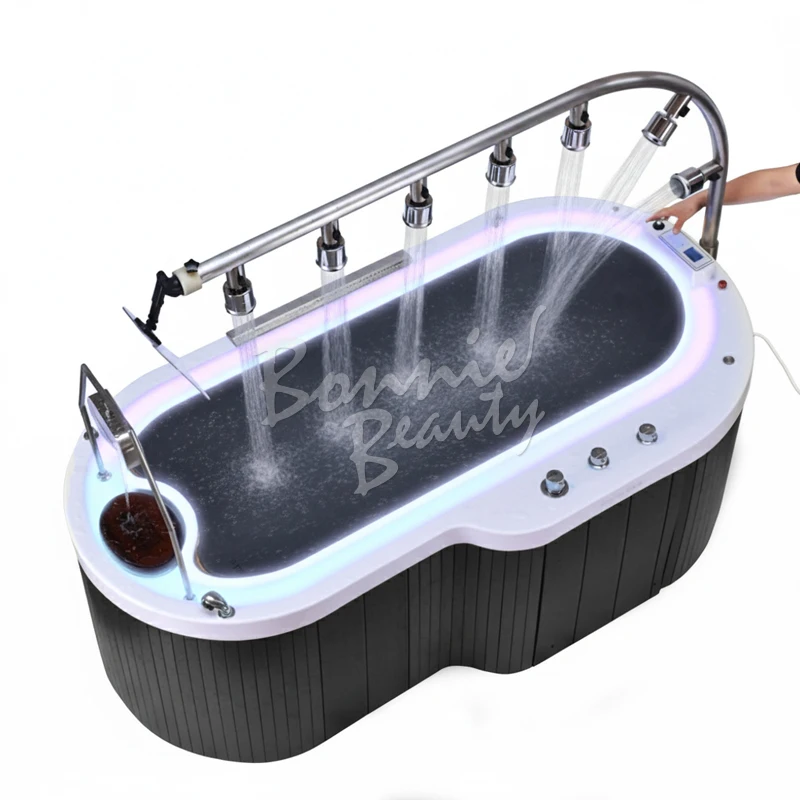 BonnieBeauty Factory Home Use Fiberglass Vichy Shower Massage Bed ACrylic Water for SPA & Bed Washing for Vichy Shower Washing