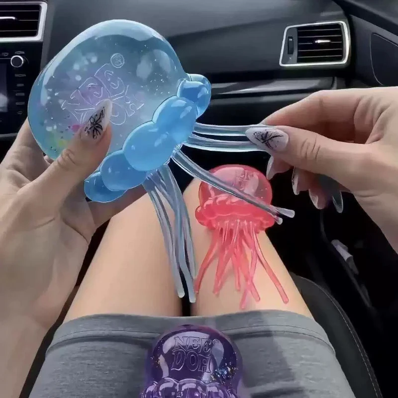 nee-doh-glitter-jellyfish-squishy-toy-clear-slow-rebound-squeeze-stress-relief-toy-outdoor-water-play-vent-gadget-for-adults