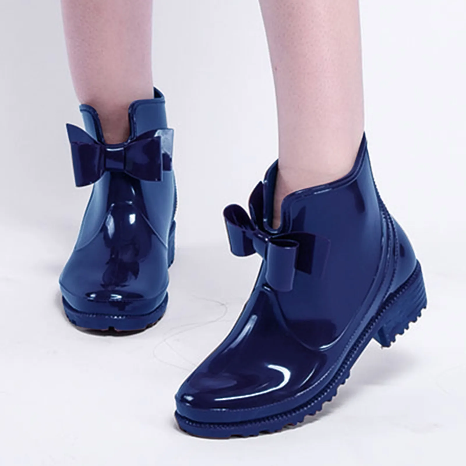 Walking Rain Boots For Women Women Rain Shoes Shoes Comfortable Light Ankle Rain Boots Frosted Fall Boots For Women Wide Width