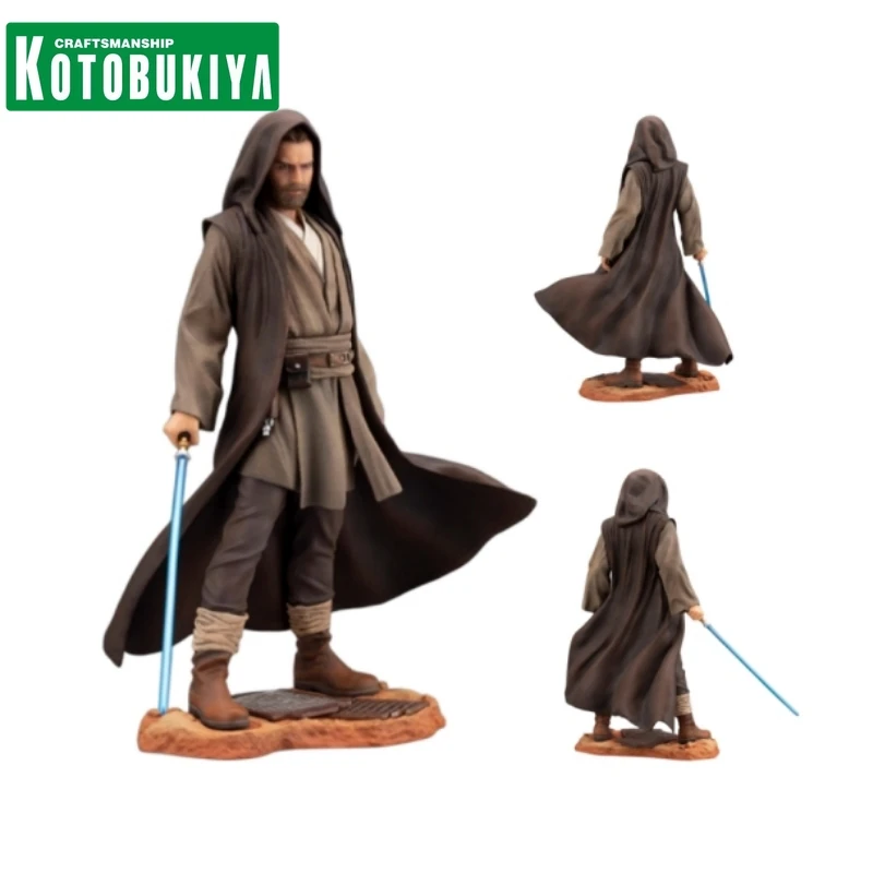 

In Stock KOTOBUKIYA Original Star Wars SW201 ARTFX Obi-Wan Kenobi Anime Action Figure 27cm Collectible Model For Boys Girls