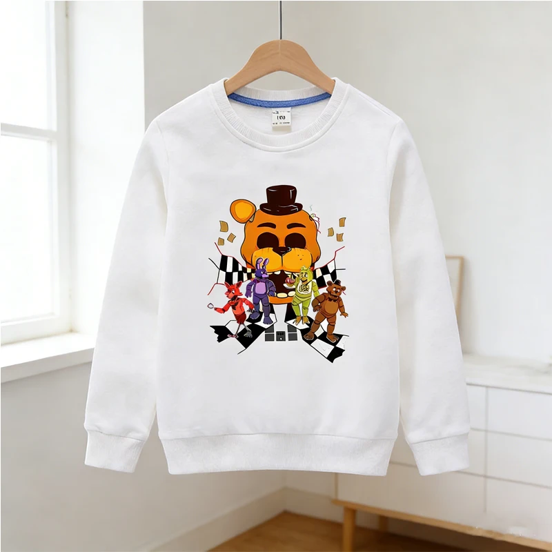 

Fnafs Children's Hoodie Fashion Anime Cotton Top Boys Girls Winter Warm Clothes Cute Cartoon Baby Sweatshirt Kids Birthday Gift