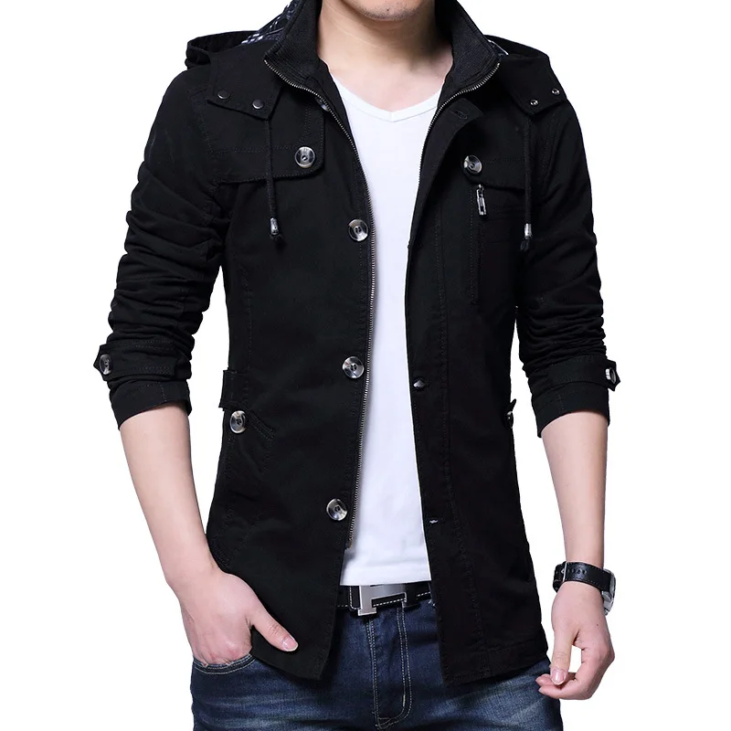 

Men's Casual Hooded Jacket Autumn And Winter New Thin Versatile Jacket