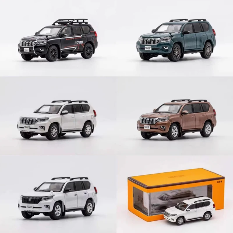 GCD Diecast 1:64 Scale Land Cruiser Prado 150 Alloy Car Model Collection Souvenir Static Display Ornaments Holiday Gift