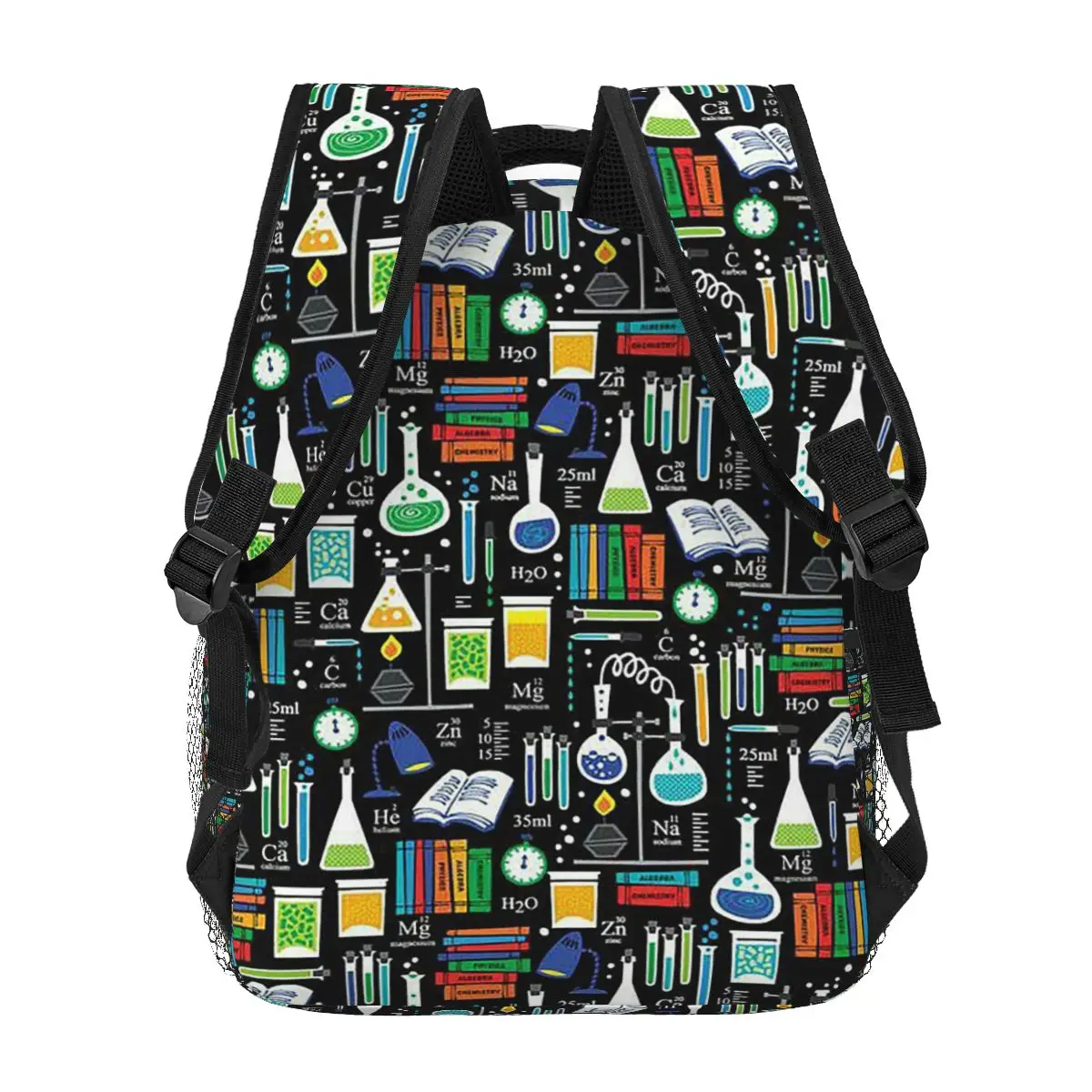 Zaini modello scienza chimica Ragazzi Ragazze Bookbag Borse da scuola per bambini Cartoon Zaino per bambini Borsa a tracolla di grande capacità