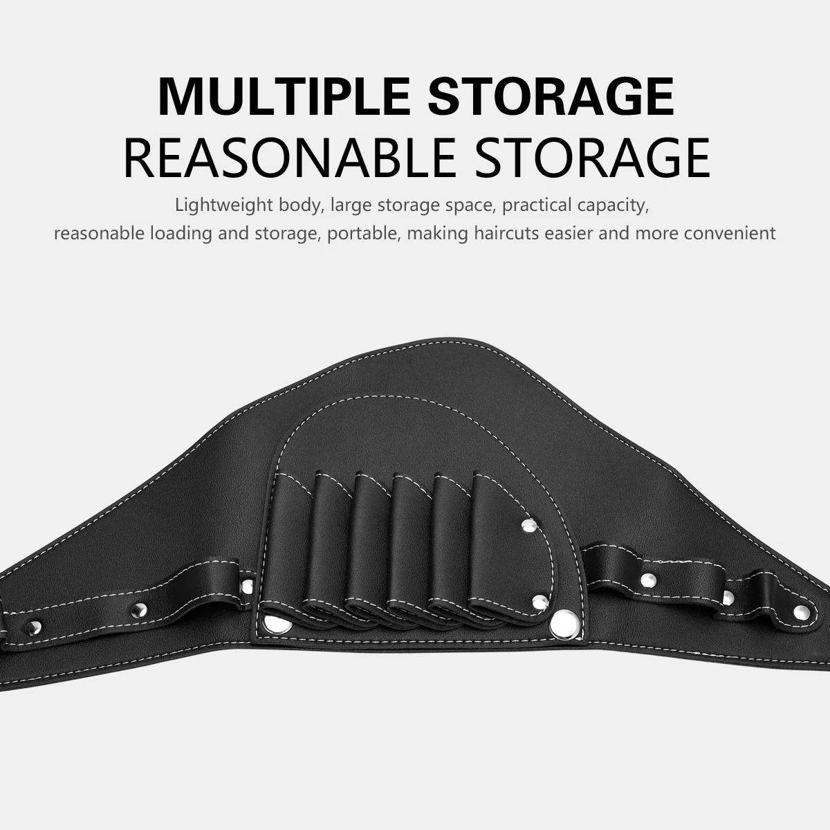Barber Scissors Waist Pack | Multi-Pocket Tool Belt Organizer Durable Nylon Adjustable Belt for Salon, Barbershop, Hairdressing