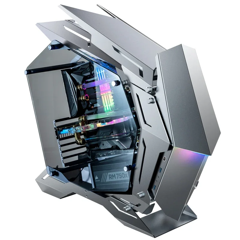 MOD-3 Open Aluminum Chassis with ATX Motherboard 360 Water-cooled ARGB