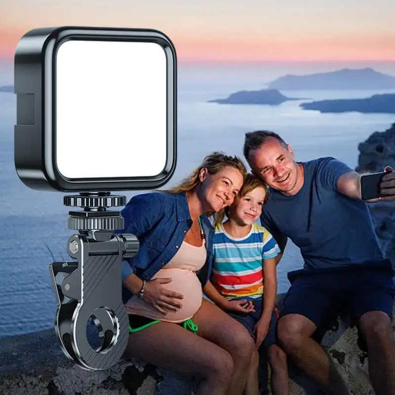 Phone Selfie Light Selfie Light With 3 Levels Battery-Powered Video Light Adjustable Brightness Clip-On For Vlogging Laptop