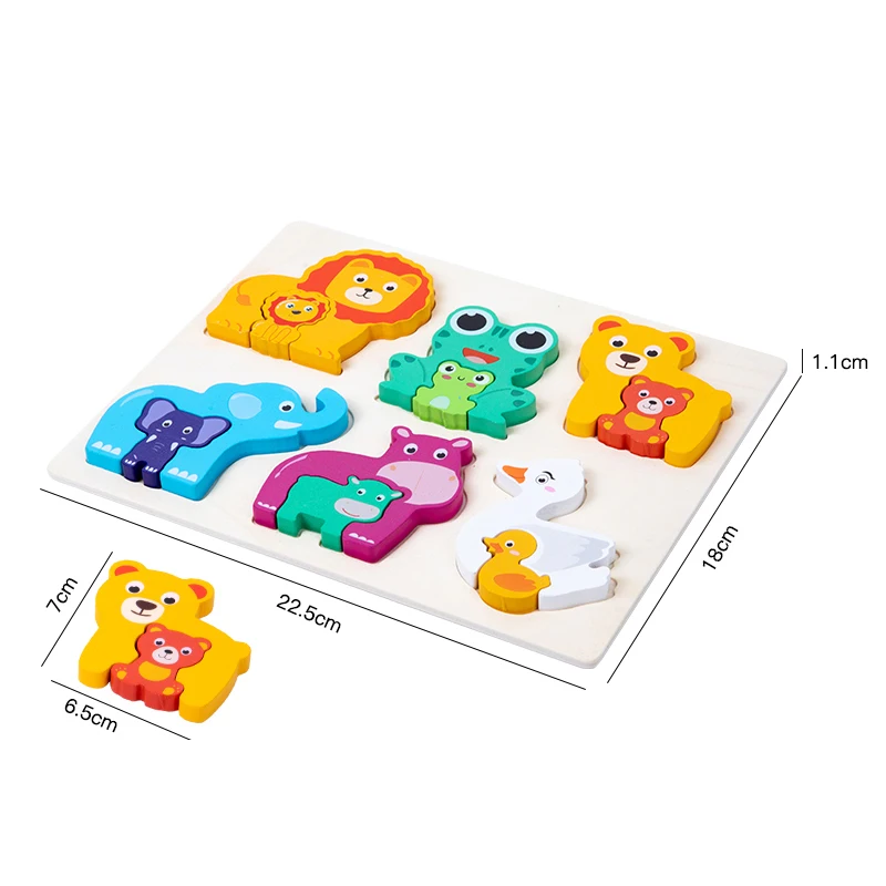 Animal Puzzle Table Game Para Crianças, Brinquedo Sensorial, Criação, Auxílio Docente, Habilidade Motora Fina, Criança, Pré-escolar