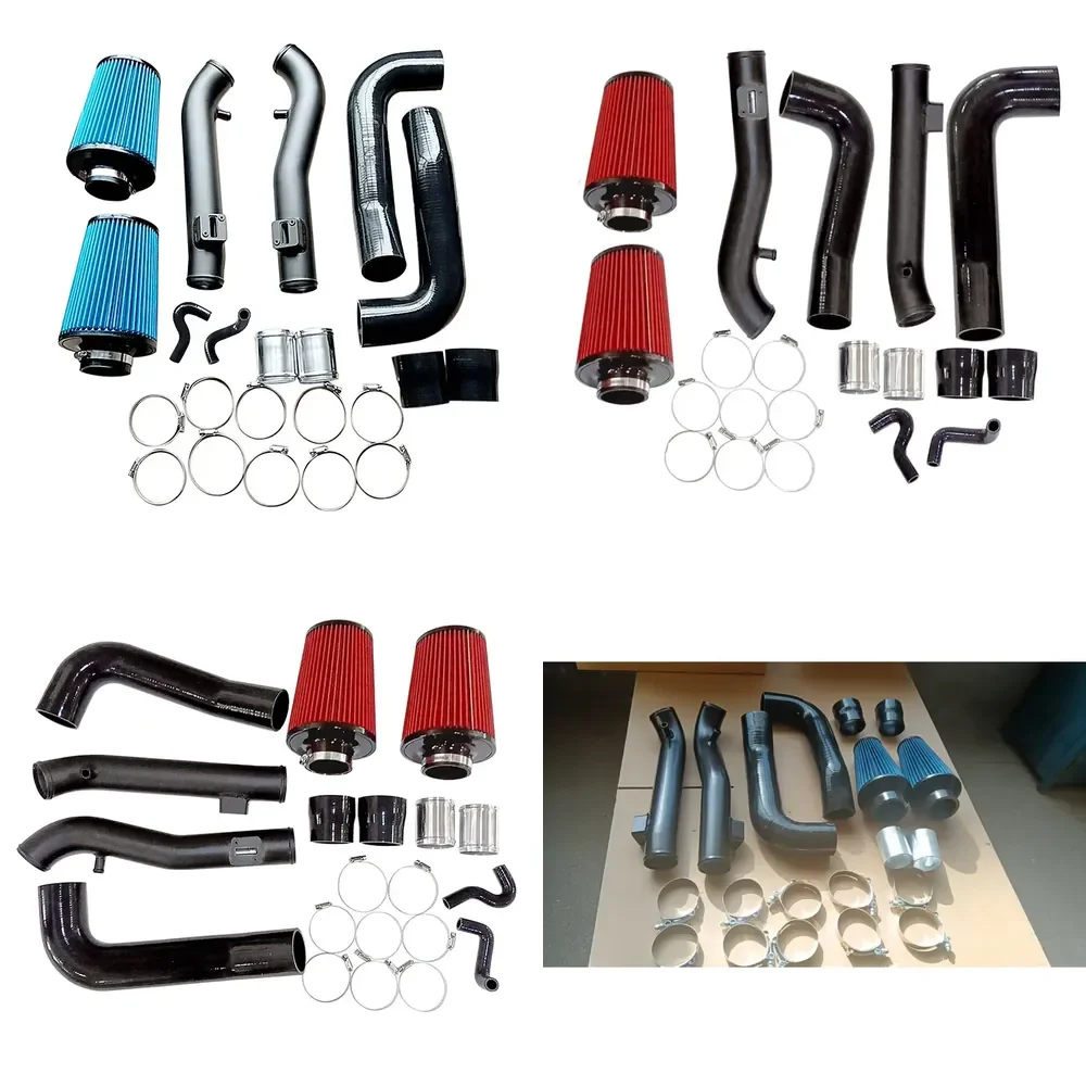 【Durable Practical Daria】 3" Cold Air Intake Kit for 09-20 370Z/09-13 G37 3.7L V6 with Silicone Hose Side PCV Breather Hose