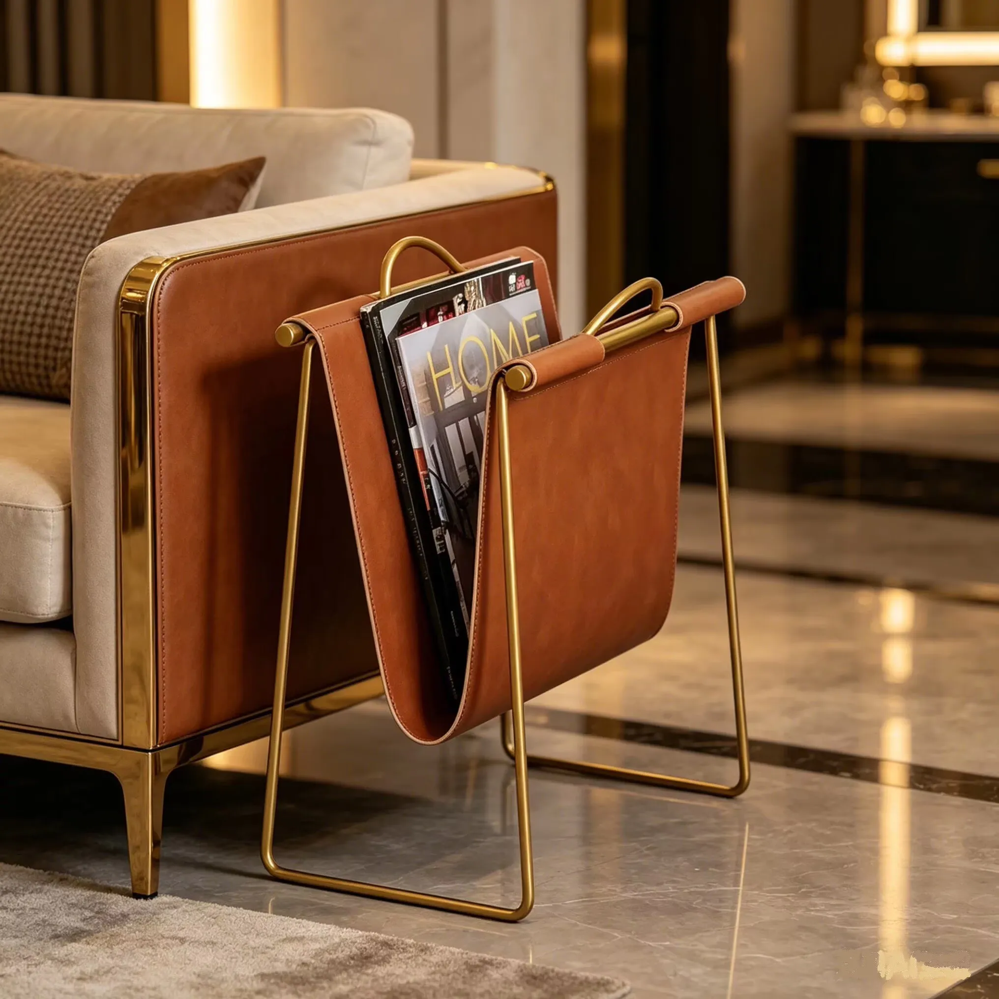 Luxury metal home mobile bookshelf floor standing shelf living room bookshelf picture book shelf minimalist bookshelf