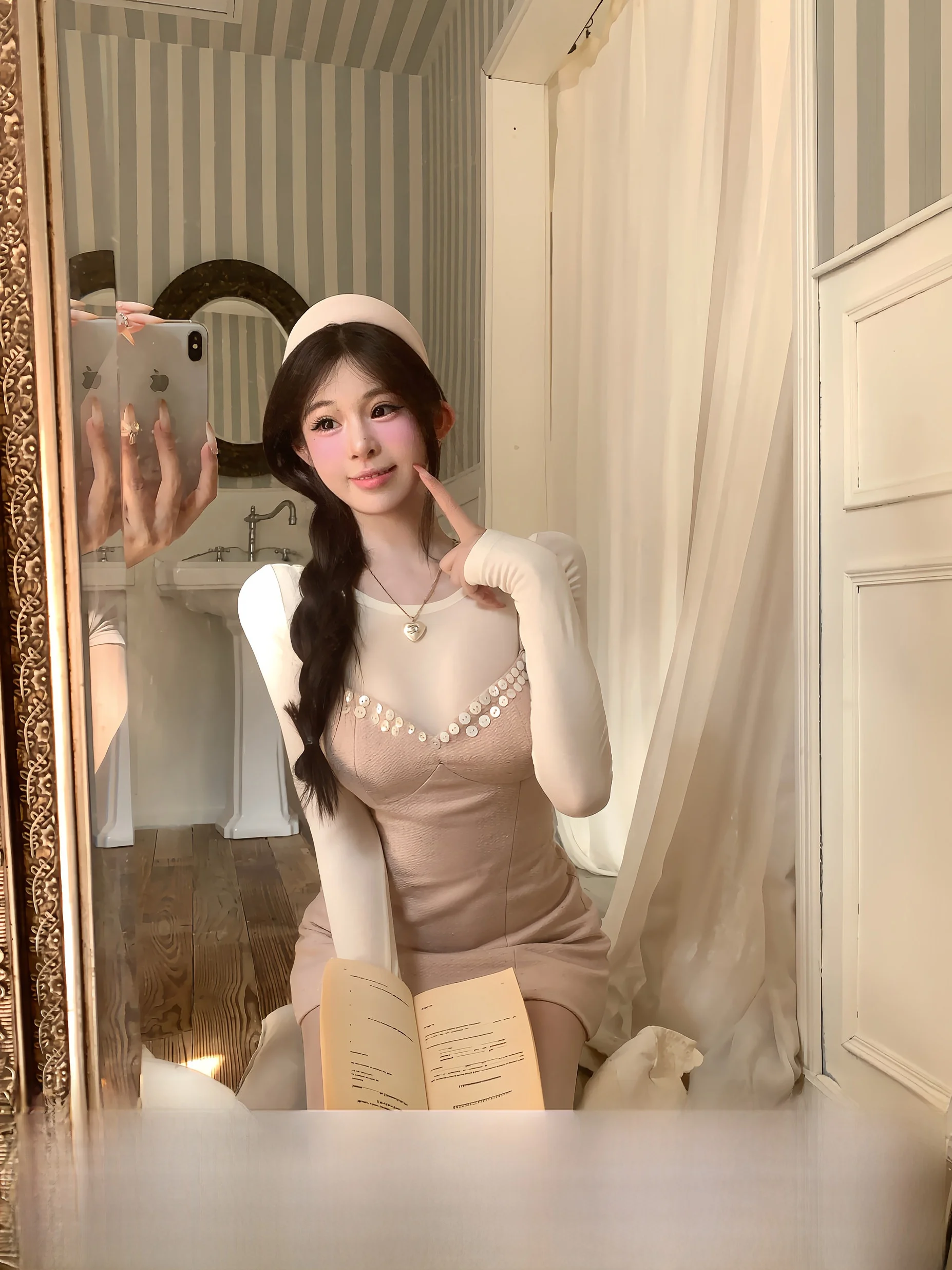 

Новая женская юбка-трапеция с длинным рукавом, имитирующая комплект из двух предметов, для осенне-зимнего сезона, в стиле Pure Desire, для свиданий