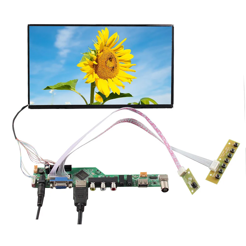 

HD MI VGA AV USB LCD Controller Board 10.1inch 1366x768 IPS LCD Screen