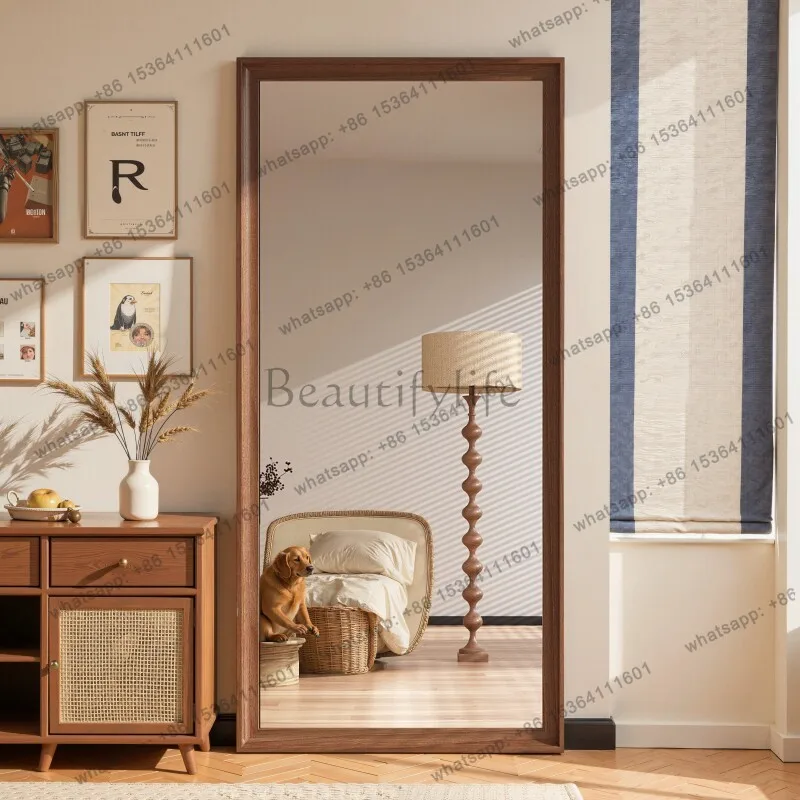 LD Square Luxury Mirror Floor Long Accessories Aesthetic Standing Vintage Mirror Living Room Decoration Spiegels