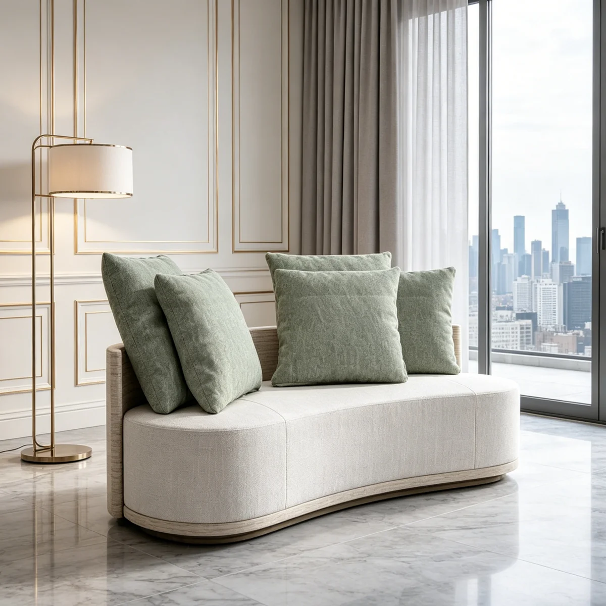 ！@Premium Quality Sofa Space-saving Practical Living Room Apartment Villa Hospitality Leisure Area