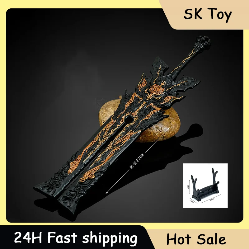 22cm Battle Through The Heavens Anime Peripherals Model All-Metal Craft Ornament Xiao Yan Xuan Heavy Ruler Figure Decorations