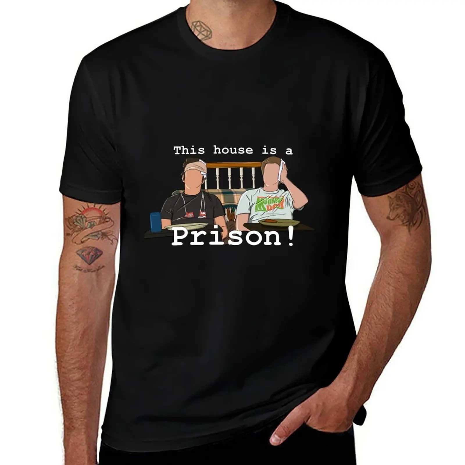 

Step Brothers Movie This House Is A Prison T-Shirt t shirt man plain man t shirts for men man tshirt T-Shirt