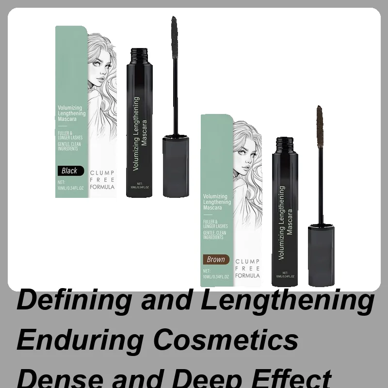 Mascara volumisant Tube Mascara à friser brosse Ultra-fine allonge les cils imperméable à séchage rapide Mascara à friser marron noir