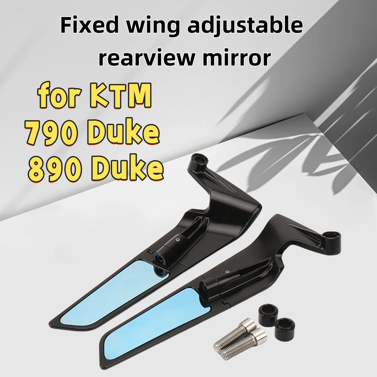 Suitable for KTM 790 Duke 890 Duke motorcycle modified fixed wing adjustable rearview mirror