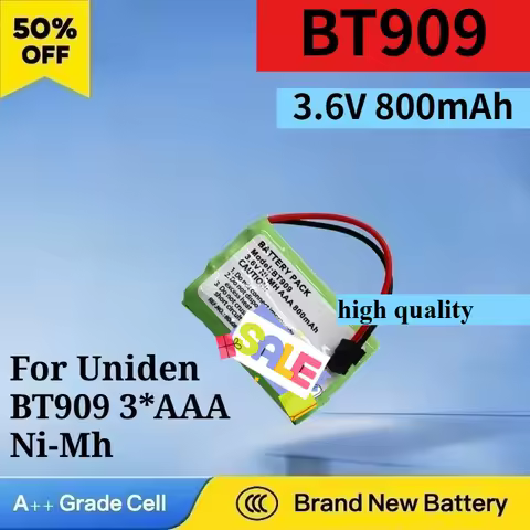 New 3.6V 800mAh Rechargeable Battery for Uniden BT909 3*AAA Ni-MH High Quality Replacement Battery Cordless Phone Battery Pack
