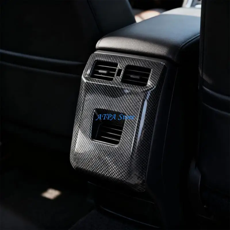 

U13C Twenty Rear Air Outlet Protective Frame Carbonfiber Pattern ABS Substance Damage Prevention Interior Car Deck
