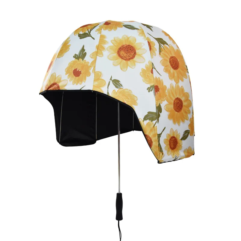 Creative Celebrity Helmet Umbrella High-end Umbrella Sun Protection Internet Celebrity Children\'s Outdoor Sunshade Umbrella