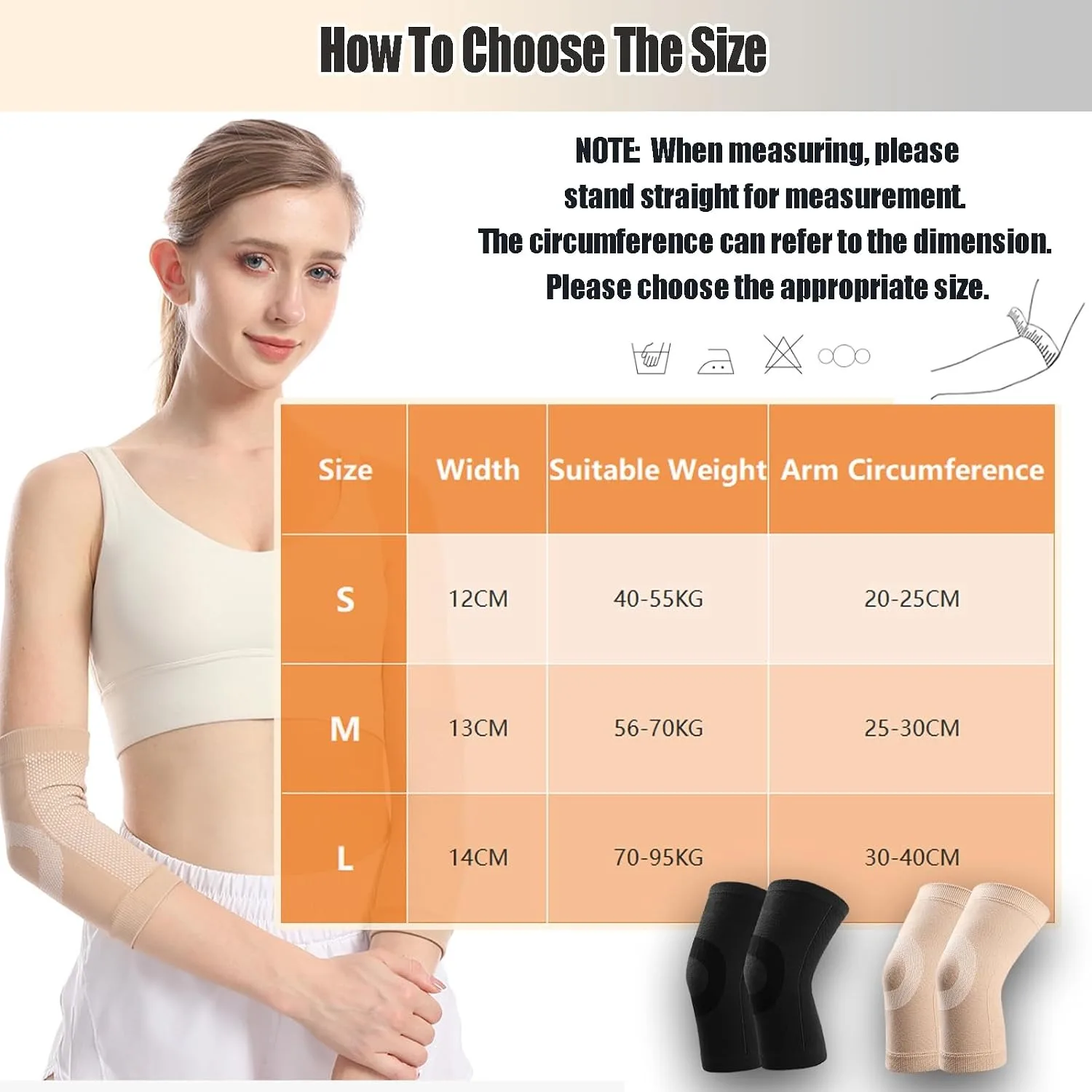 2Pcs Compression Elbow Brace Sleeve - Arm Support Elbow brace for Sports Protection, Arthritis and Pain Relief