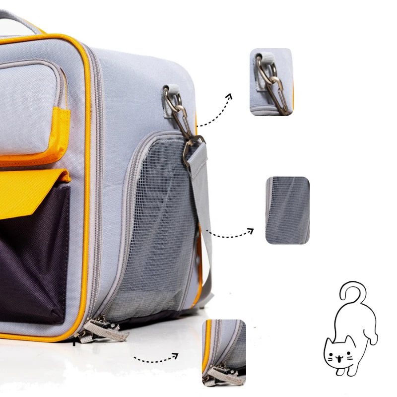 Large Capacity Pet Dog Cat Backpack Transport Breathable Cat Backpack Pet Backpack Bags Portable Pets Bag Cat Travel